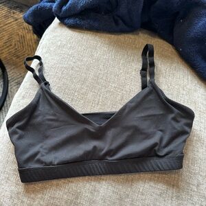 Fabletics Black Sports Bra, Size XS